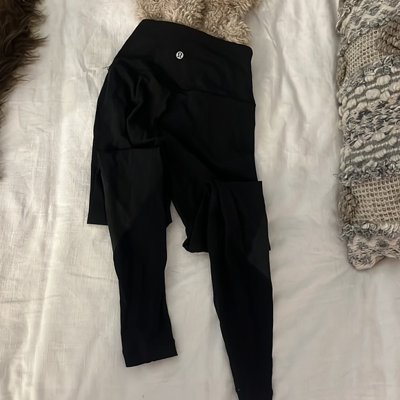 Lululemon black faux leather leggings - Picture 5 of 5